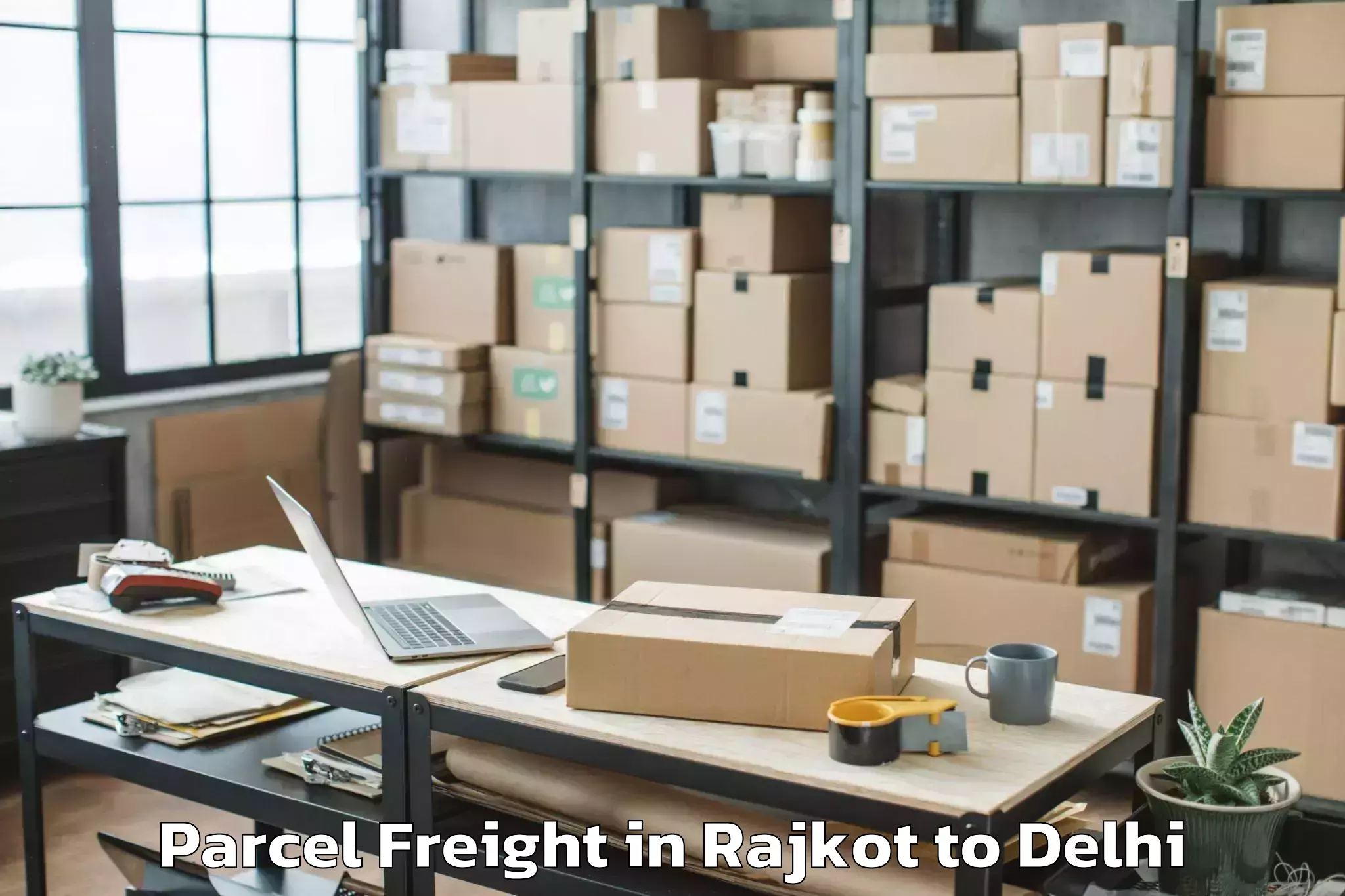 Rajkot to Ghoga Parcel Freight Booking